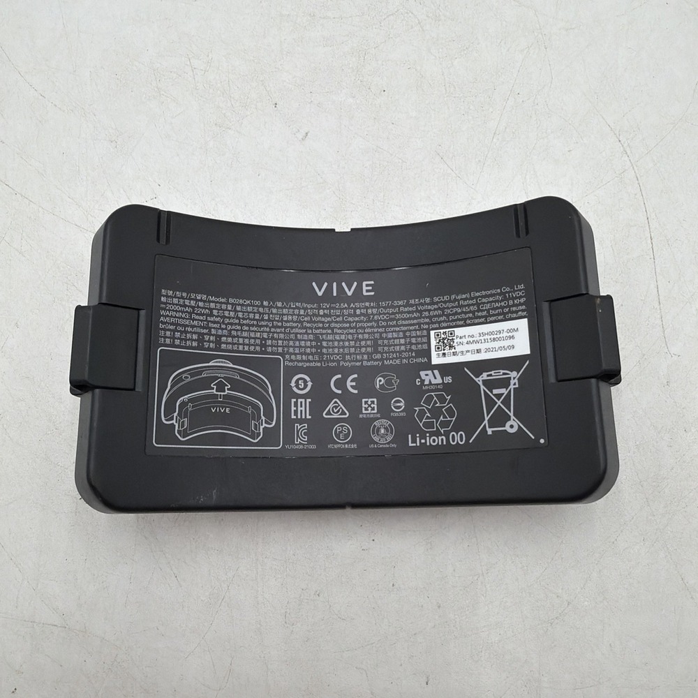 HTC VR System VIVE Focus 3 - 3500mAh Battery B028QK100 Tested